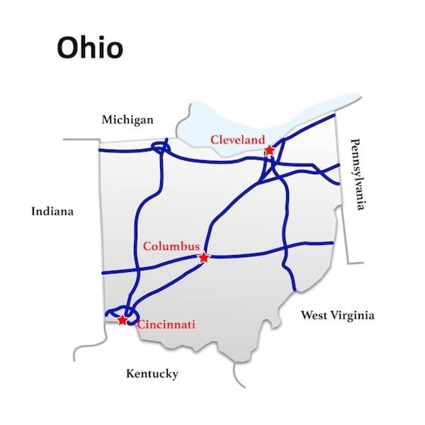 Ohio to Pennsylvania Freight Shipping rates