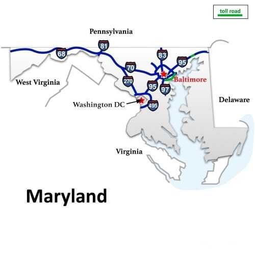 Maryland to Kansas Trucking Rates