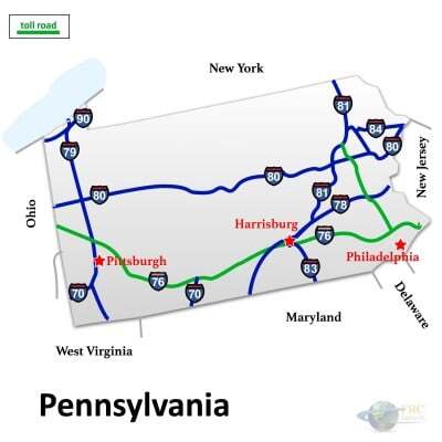 Pennsylvania to South Carolina Trucking Rates
